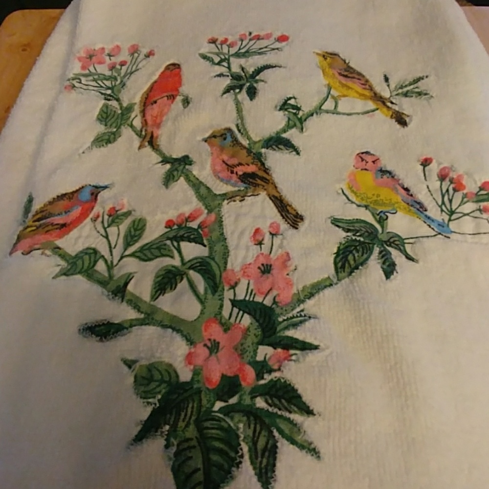 🐦 3pc Vintage Bath towel Set bath, hand & wash